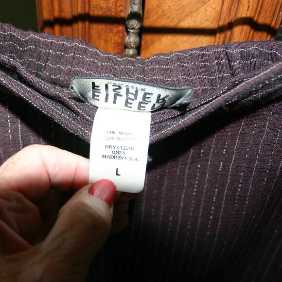 Eileen Fisher wool/rayon maxi pencil skirt, wraparound - Picture 4 of 7